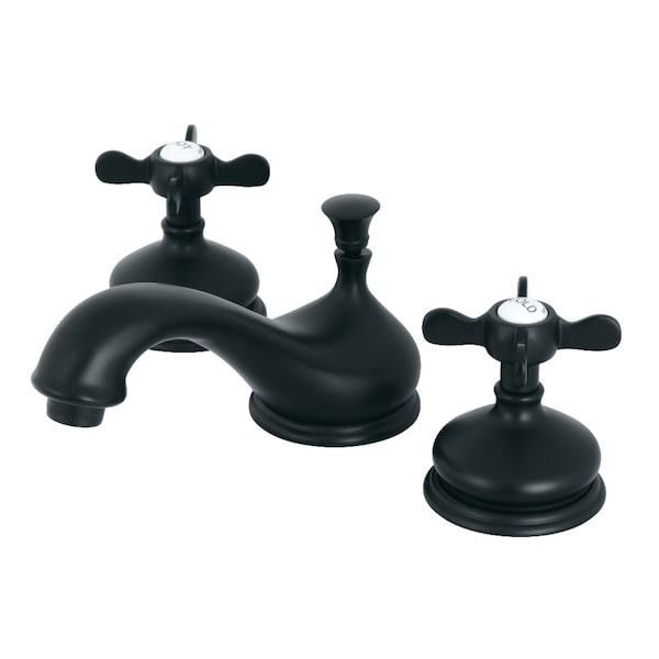 Kingston Brass KS1160BEX 8" Widespread Bathroom Faucet, Matte Black KS1160BEX - main